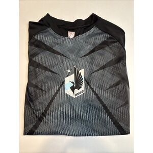 MLS Minnesota United Training Jersey Black Silver Mens Large